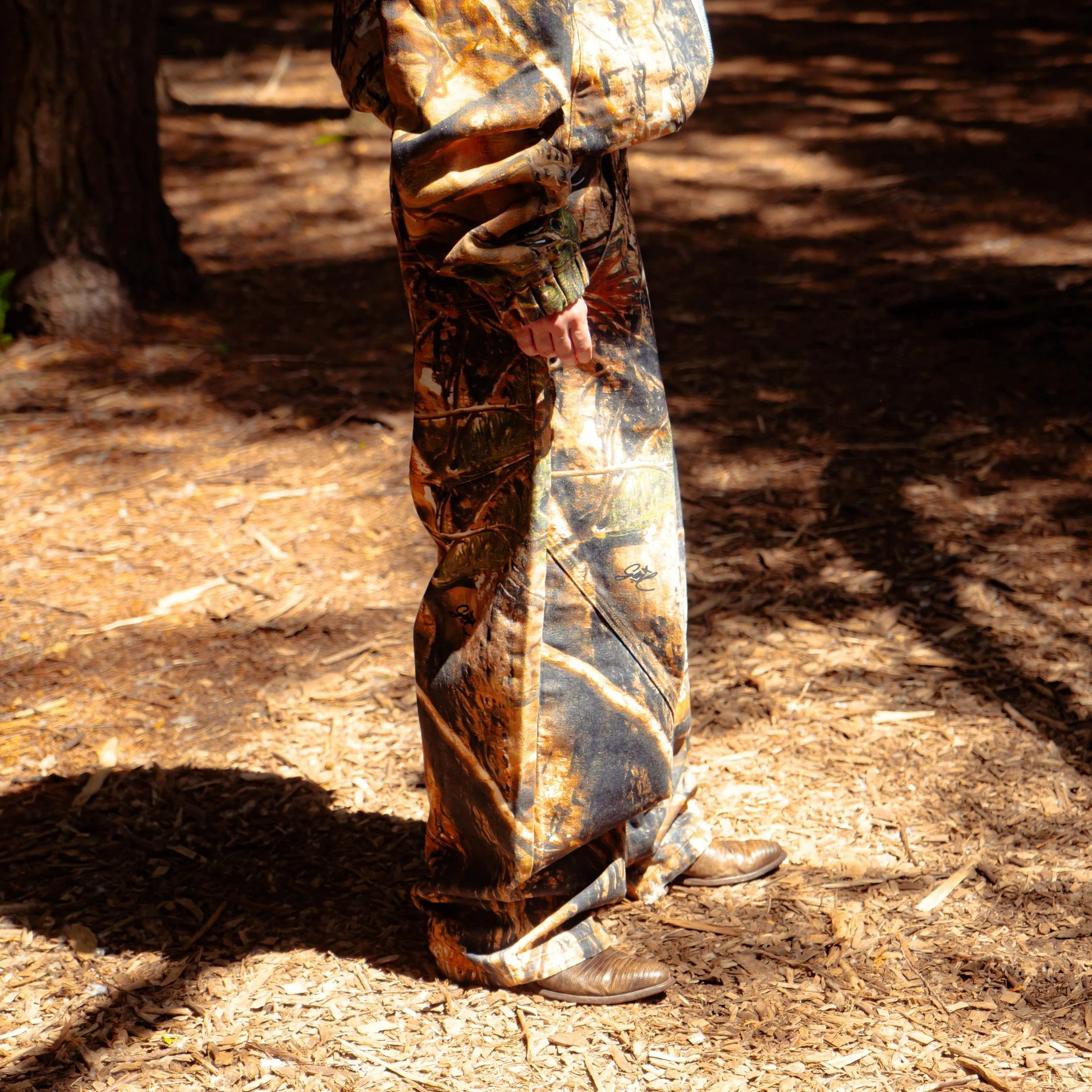 Deaile Real Tree Baggy Pants ブラウンLサイズ Deaile Real Tree Baggy Pants ブラウンLサイズ